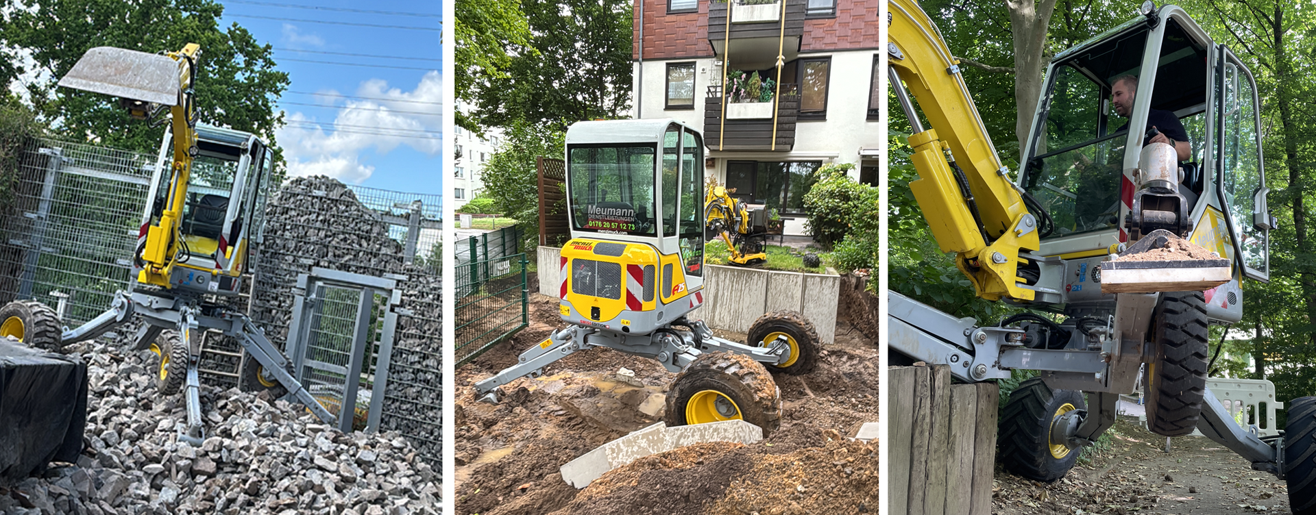 Schreitbagger in Hilden